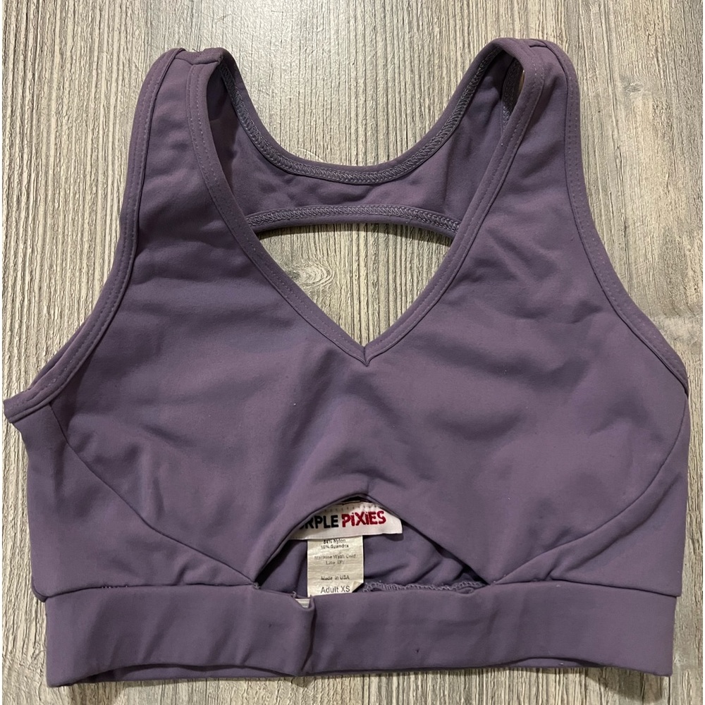 Purple Pixies crop top